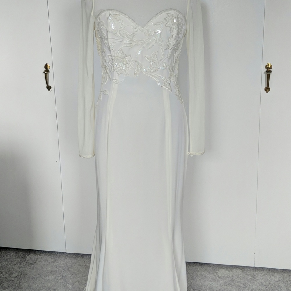 BEAUTIFUL EMBELLISHED GOWN WORN ONE TIME